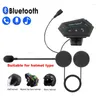Kebidumei BT-12 Motorhelm Bluetooth-headset Moto Bike Draadloos handsfree automatisch beantwoorden Motoroortelefoon met microfoon