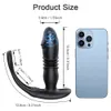 Kontrola aplikacji teleskopowa wtyczka Anal Anal Vibrator Sex Toys for Men Ass Dildo Prostat Massager Bluetooth Buttplug 9 trybów 240202