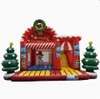 Stampa esterna personalizzata Trampolini di Natale di natalizio a tema Snowman Bounce House Castle Playground Equipment