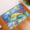 Tappetini da bagno 3D Ocean World Pesce Tappeto Tappetino da cucina Zerbino d'ingresso Camera da letto Decorazione del pavimento della casa Soggiorno Tappeto antiscivolo da bagno