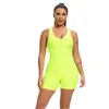 Yoga Outfit Ladies One Piece Pants Gacquard Bubble Hips Sports Fitness Running High Waist Polyester Dance Women Jumpsuit