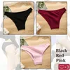 Kadın Panties 3pcs/Set Kadınlar Pamuk Düşük Bel Kılavuzu Yumuşak iç çamaşırlar Basit Spor Nefes Alabaç Donumlar Düz Renkli Kadın İç Çamaşırı