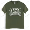 Mannen T-shirts T-shirt Mannen O-hals Ozzy Osbourne 'Vintage Logo' Zomer Paried Mannelijke Katoenen T-shirt Groter Maat