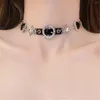 Choker strass glänsande chokers för flickor sexig punk brev natt underhållningsplats uttalande party halsband