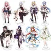 Keychains Game Genshin Impact Stand Model Ganyu Yae Miko Baal Cyno Nilou Hutao Shenhe Nahida Cosplay Acrylic Sexig Fashion Collecedy Decor