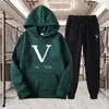 Designers Nya män Tracksuits Fashion Brand Män Kvinnor Passar Spring Autumn Hoodies and Pants Men's Two-Piece Sportswear Casual Style Suits