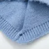 Damessweaters Behaaglijke stoffen trui Gestreept Drop-shoulder gebreid Voor dames O-hals Pullover Top met lange mouwen Zacht Warm Wintergebreide kleding