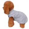 Dog Apparel M-2XL Summer Cotton Puppy Blank Shirt Clothes Soft Plain Doggy Vest Cat Bottoming T Shirts For Small Medium Large Dogs