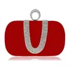 Luxus Frauen Abendbeutel Diamant Luxus Clutch Bag Party Diamonds Lady Black Red Chain Umhängetaschen Handtaschen für Geldbörse 240119