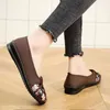 Women Flat Shoes Casual Hollow Mesh Cloth Loafers Slip on Summer Spring Mother Sandals Breathable Zapatos Mujer Femme 240130