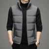 Herenvest Jas Herfst Winter Warm Mouwloos Jasje Casual Stand Kraag Vest Trend Heren Hoge Kwaliteit Sportjas Vest 240118