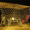 4m x 6M Weihnachtsgirlanden LED String Weihnachtsnetz Lichter Fee Weihnachten Party Garten Hochzeit Dekoration Vorhang Licht