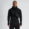 Mens Cotton Training Set Gym Sportswear Zipper Hoodie Casual Sports Hooded Black Men 2 -Piece Sweatshirt Sweatpants 240202