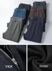 Мужские брюки 2024, осенние эластичные нейлоновые облегающие брюки-чиносы, мужские деловые повседневные рабочие прямые длинные брюки, костюм, брюки