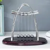 Decorative Figurines Desktop Decoration Early Fun Development Educational Desk Toy Gift Tons Cradle Steel Balance Ball Physics Science