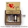 Stampa citazioni d'amore You Are My Sunshine a tema musicale carillon in legno fatto a mano fidanzata moglie regalo di anniversario di compleanno 240118