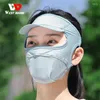 Bandanas WEST BIKING Summer Outdoor Sunproof Mask With Visor Women Cycling Hiking Running Hat Reusable Silk Breathable