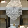 Table Runner Proud Rose Luxury Coth European Jacquard Bed Flag Fashion Household Adornment Supplies 220615 Drop Delivery Home Garden Dhltf