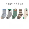 MILANCEL Winter Baby Girls Socks Thicken Lining Boys Sock 5 Pairs A Lot 240124