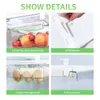 Kitchen Fruit Food Storage Box Plastic Clear Fridge Organizer Slide Under Shelf Drawer Box Rack Holder Refrigerator Drawer 240122