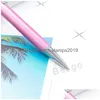 Шариковые ручки оптом Fine Crystal Pen 1 мм модный креативный стилус для сенсорного письма канцелярские принадлежности для офиса и школы шариковая ручка черный Dbc Drop Dh9Ef