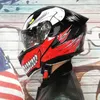 Caschi Moto Casco Modulare Filp Up Doppia Lente Universale