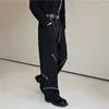 Pantaloni da uomo Pantaloni con cerniere alla moda 2024 Pantaloni da uomo in stile coreano