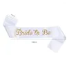 Party Decoration Wedding Bridal Shower Team Bride To Be Satin Sash Bachelorette Girl Hen Night Supplies Gifts