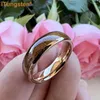 Wedding Rings ITungsten 4mm 6mm 8mm Koa Wood Ring Tungsten Band For Men Women Domed Polished Trendy Jewelry Comfort Fit