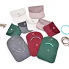 Mode smycken Förpackningsboxväska 8x8cm/10x10cm Ringarmband örhänge Set Utsökt förpackningsgåva 240205