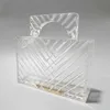 Nouveau sac de dîner Crack Ice Crack Transparent en acrylique Sac à main pour femme Sac à main Sac à épaule diagonale 240205