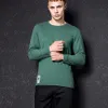 Solid Color T-shirt Mens Multi-Color Color Arn Wash T-shirt Male Spring Autumn T-shirt Cotton Long-Sleeved 240126