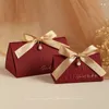 20/50 Triangle Wedding Gift Box Packaging Chocolate Candy Box Birthday Party Baby Shower Gift Box 240205