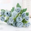 Dekorativa blommor Simulering Holiday Party Silk Lilac Bouquet Hall Decoration Fake Flower Artificial Champagne Powder Lilacs