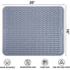 Dish Drying Mat for Kitchen Counter Silicone Drain Pad Heat-resistant Anti-slip Pot Dish Cup Pad Tableware Cushion Tray Placemat 240127