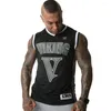 Débardeurs pour hommes Gyms Hommes Bodybuilding Fitness T-shirt sans manches Mâle Été Casual Mode Imprimé Maillot de basket-ball Gilet