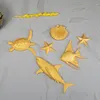 Bakning av formar under vattnet värld silikon mögel hushållshajar havssköldpaddor tårta dekorera verktyg godis choklad fondant