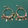 Charm Bracelets 여성용 힙합 파티 데이트 럭셔리 패션 보석 선물 드롭을위한 멀티 디코레이션 팔찌 스테인리스 스틸