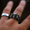 Cluster Rings Beier 316L Stainless Steel Ring High Quality Men's Punk Biker Jewelry Multi Skull LLBR8-041R