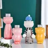 Su Şişeleri 350ml 500ml Karikatür Kedi Şişesi Kawaii Plastik İçme Bardakları Tırnak Sanatı Diy Şeker Takı Depolama