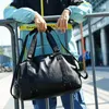 Duffelväskor Weysfor Casual Travel Bag Pu Leather Men Handväskor Multifunktion Stora kapacitet Black Mens Messenger Tote