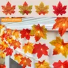 Strings 1.5/3M Artificial Maple Leaf Leaves LED Light String Lantern Garland Home Party DIY Deco Halloween Year Christmas Decoration