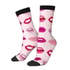 Men's Socks Nine Sexy Lip Male Mens Women Spring Stockings Polyester