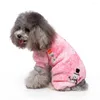 Hundebekleidung Weihnachts-Haustier-Pyjama für Katzenkleidung Warmer Pyjama-Overall Kleine Hunde Schlafbekleidung Winterfleece-Chihuahua-Mantel 35