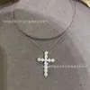 Designer Tiffanybead Necklace Jewelry t Family Cross Necklace Full Diamond Cross x Cross Pendant Unisex