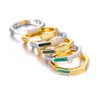 Cluster Rings Lokaer Fashion Acrylic Shell Party for Women Girls 18K Gold Plated rostfritt stål Office Ring Anillos Mujer i R22039