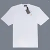 メンズTシャツ高品質の高級タイガーイヤー刺繍女性男性Tシャツヒップホップストリートショートスリーブコットンシャツ