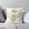 Oreiller belle belle couleur or reine abeille design jeter luxe canapé S housse rectangulaire