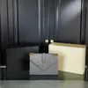 NIEUWE Designer Envelope Envelop Tas Small Caviar Envelope Bag Vrouwen Leer Gewantste Flap Purse Luxe handtas Zwart Kaki Wit verstelbare schuifketen Handtas