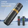 EZ Caster Wireless-Patronen-Tattoo-Maschinenstift, drehbarer Batteriestift mit tragbarem Netzteil, 1500 mAh, LED-Digitalanzeige, 240124